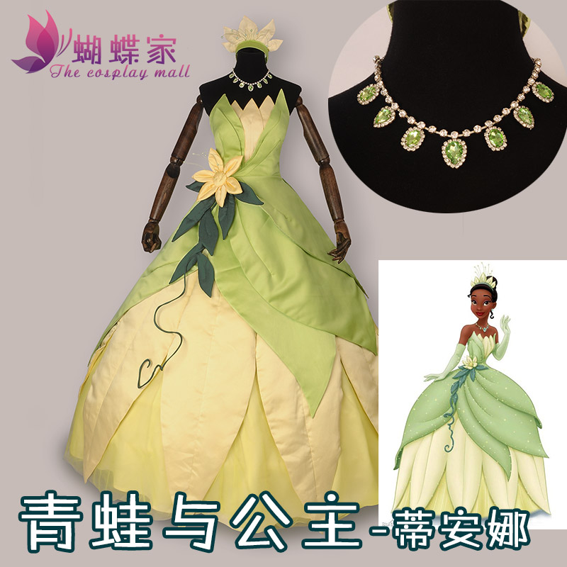 Young Women'S Accessories - Prinzessin Tiana Kleid Cosplay Kostüm Karnevalskostüm