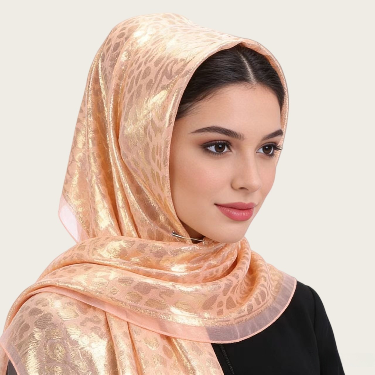Women Accessories Usa - Jacquard Ethno-Print Quadratischer Schal Einfarbiger Weicher