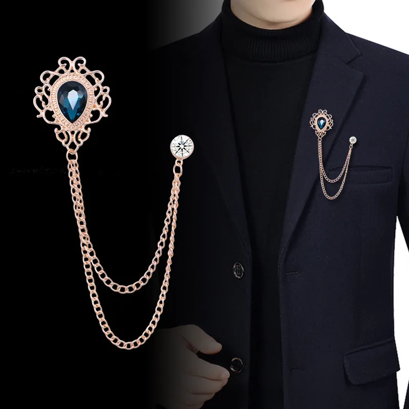 Women'S Accessories For Suit - Neue Vintage Quaste Kette Strass Kristall