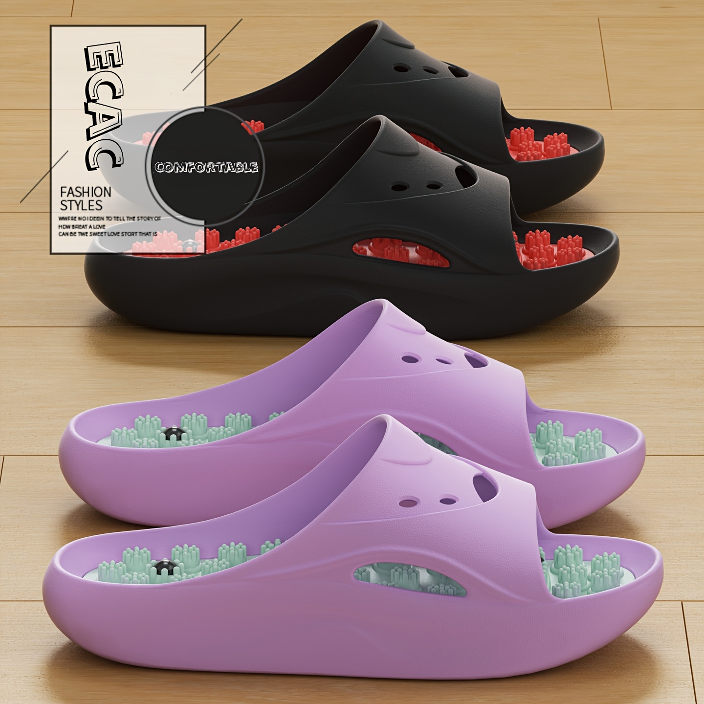 Women'S Shoes And Accessories - Damen Herren EVA Massage-Hausschuhe mit Dicker