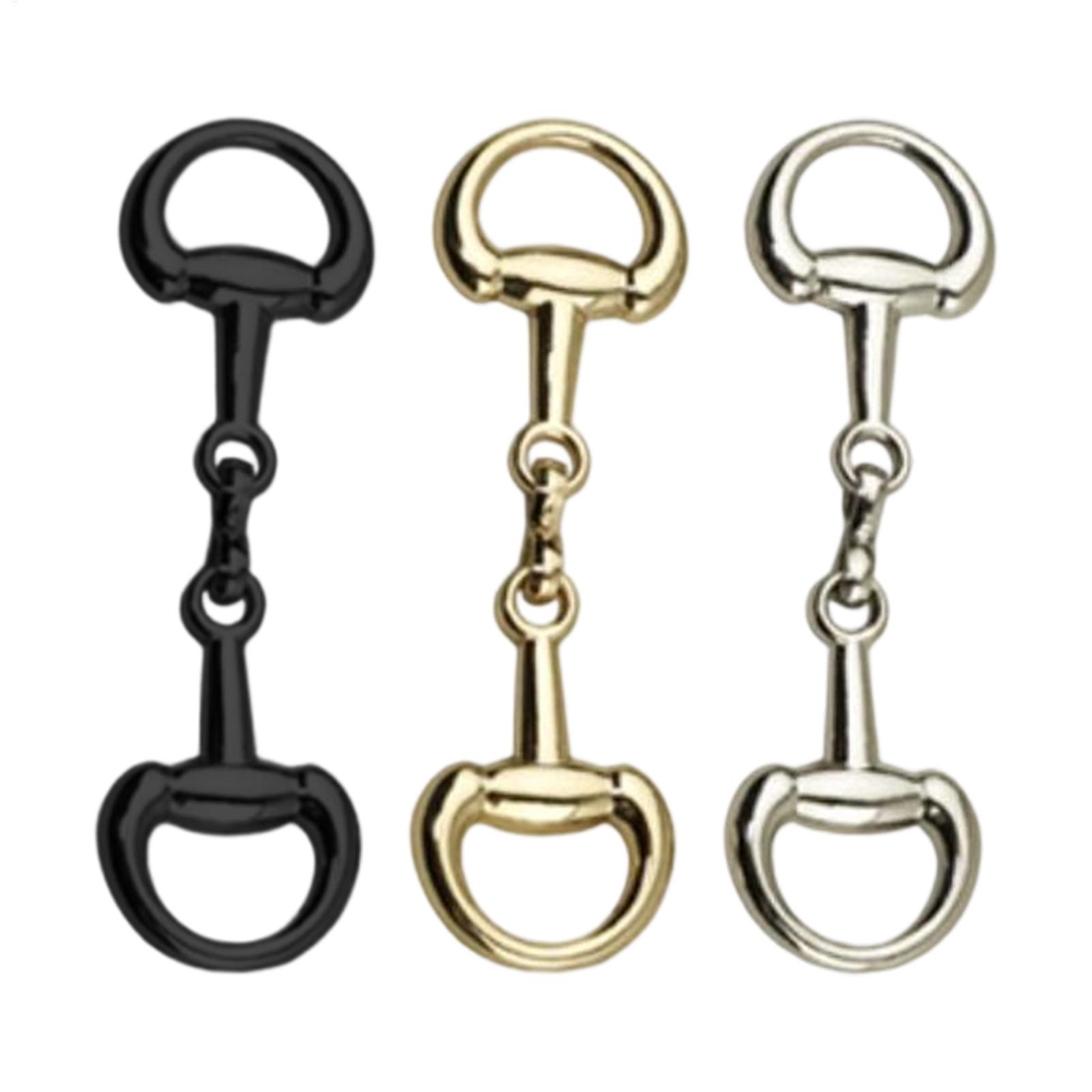 Wallet Chain Bag - Doppel-D-Ring Snaffle Bit Legierung Reitsport-Verbindungsverschluss D-Ring