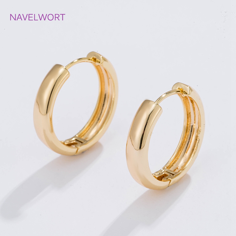 Women Accessories Earrings - 6 Größen vergoldete Kreisohrringe als Geschenk