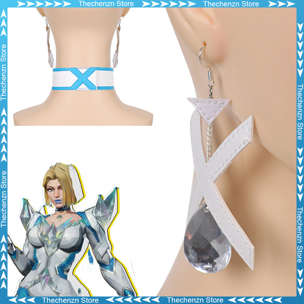 Women Accessories Earrings - Kostüm Rivalen Emma Frost Halsband Ohrringe
