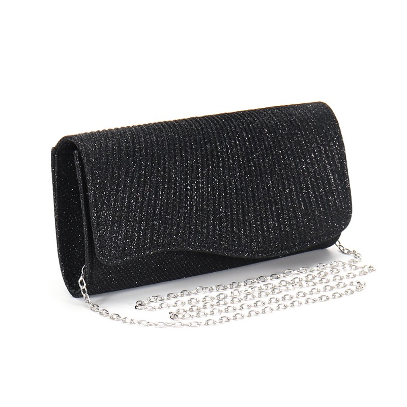 Wallet Chain Bag - 2026 Neue Damen Faltbare Glitzer-Handtasche Glänzende