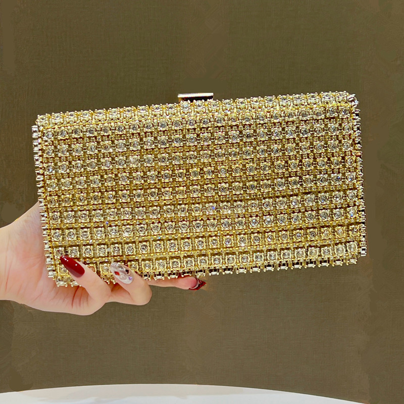 Wallet Chain Bag - 2026 Luxuriöse Mode Voll-Strass Damen-Abendtasche Marken-High-End