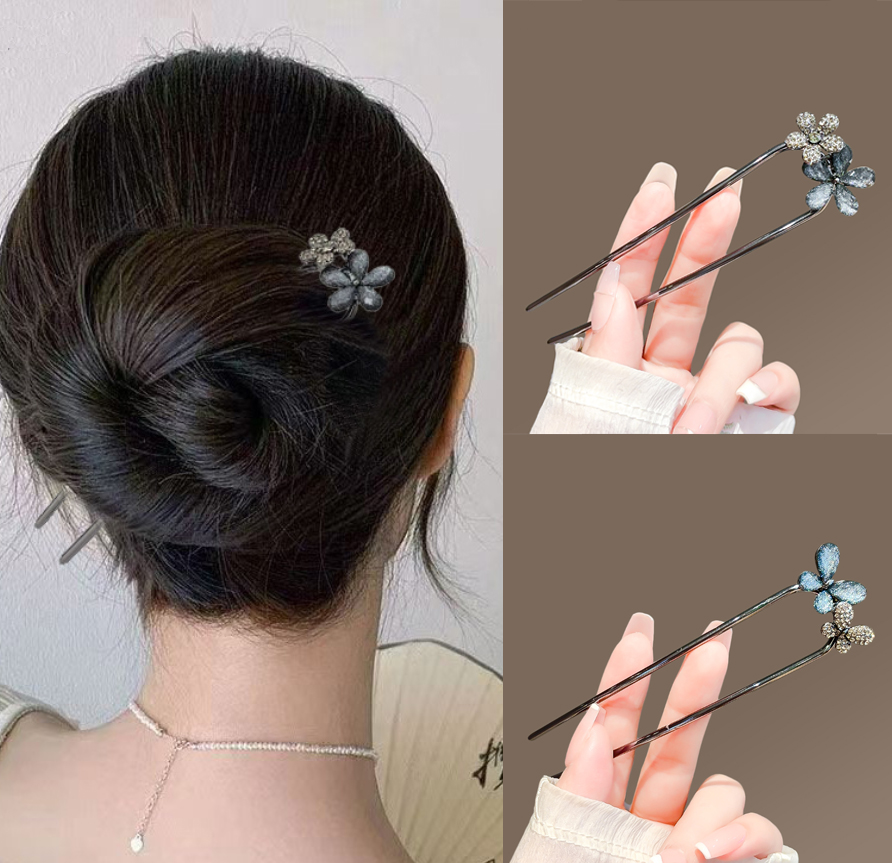 Women'S Accessories H&M - Vintage Haarspange mit Blumen- und Schmetterlingsmotiv
