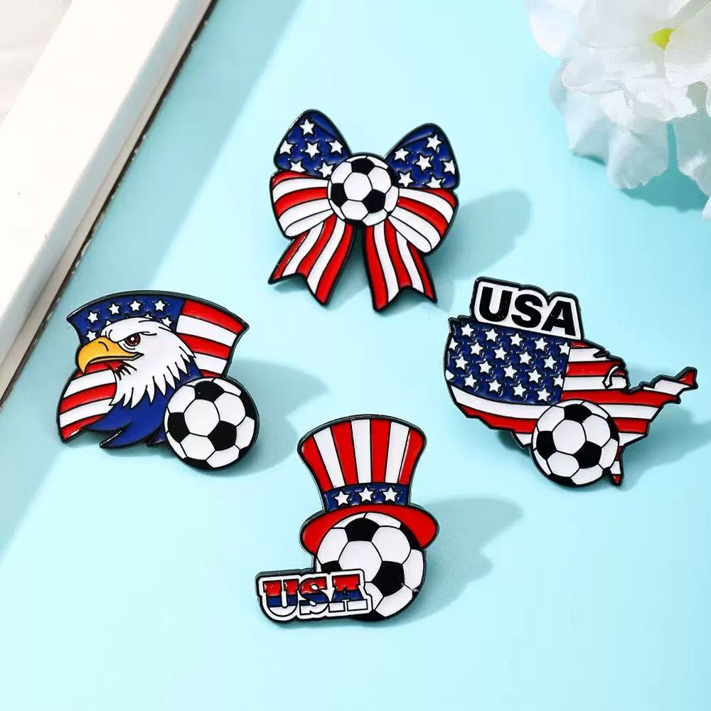 Women Accessories Usa - 4 Stück schicke Broschen aus Legierung