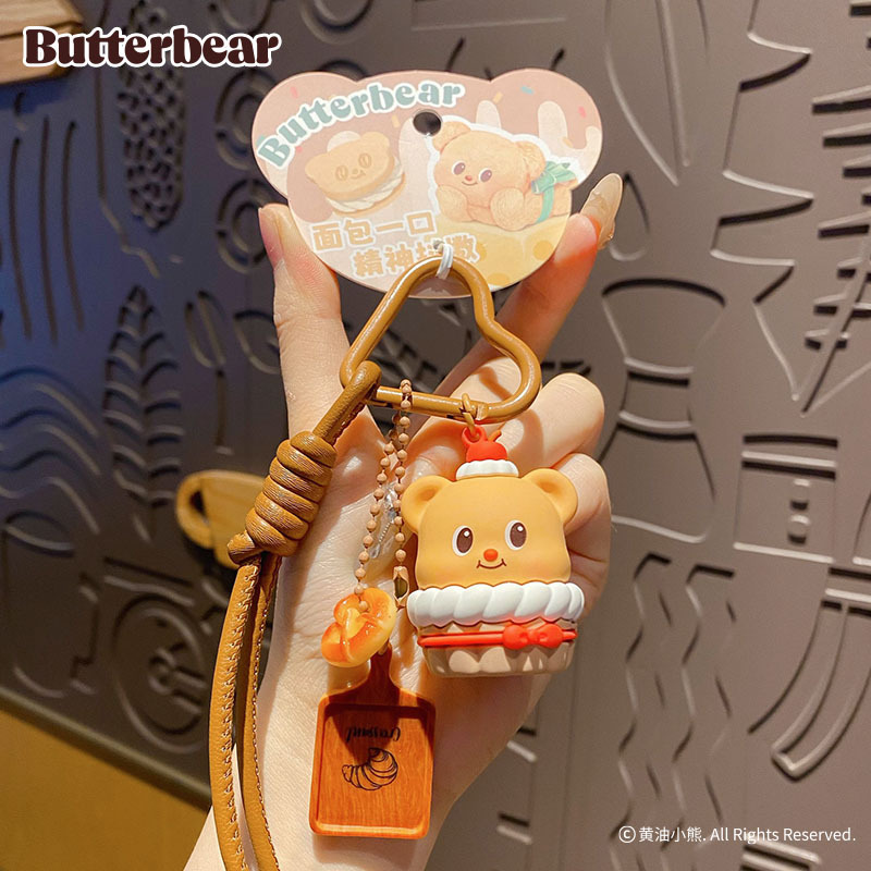 Butter Yellow Women'S Accessories - Cartoon Butter Bär Gourmet Schlüsselanhänger Niedlicher