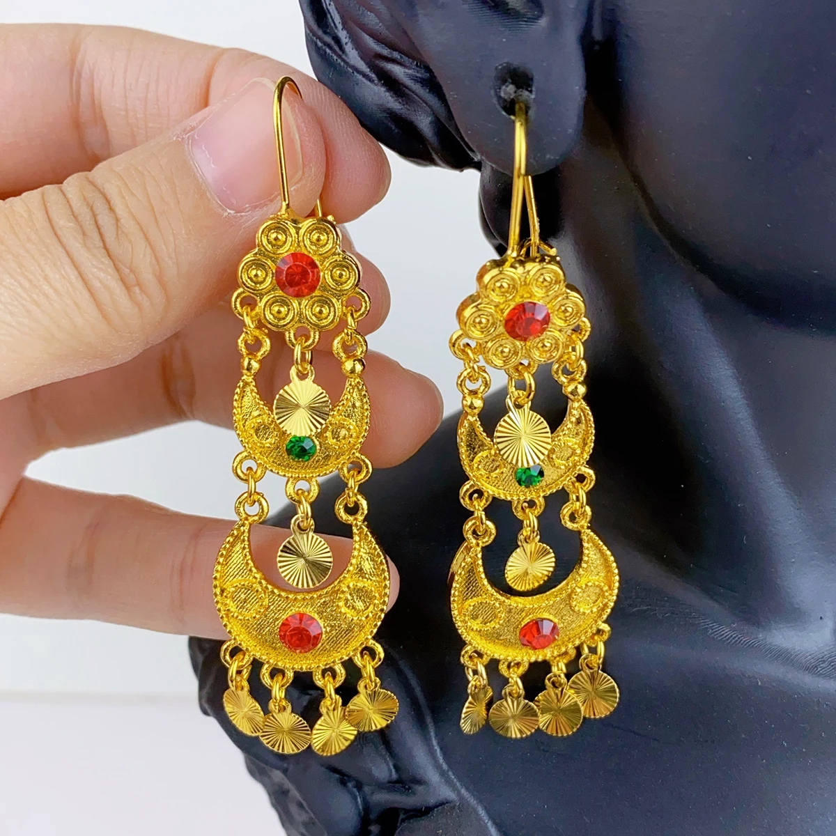 Indische Tropfen Baumeln Ohrri – Women Accessories Dubai Bewertung und Preis