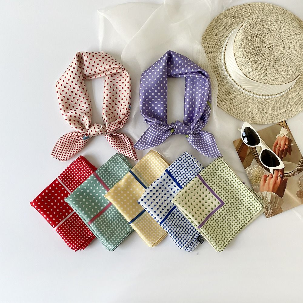 All-Match-Schal mit gepunktete – Women'S Korean Accessories Bewertung und Preis