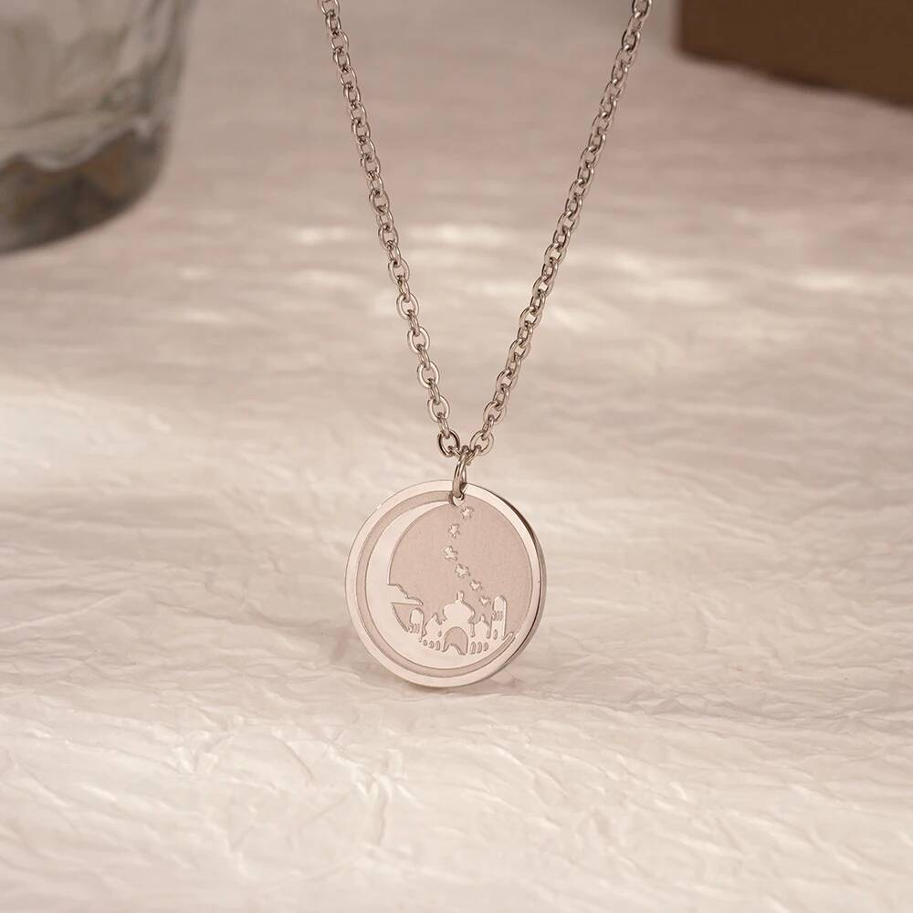 Jerusalem Palace Mond Münze Sc – Coin Necklace Delicate Bewertung und Preis