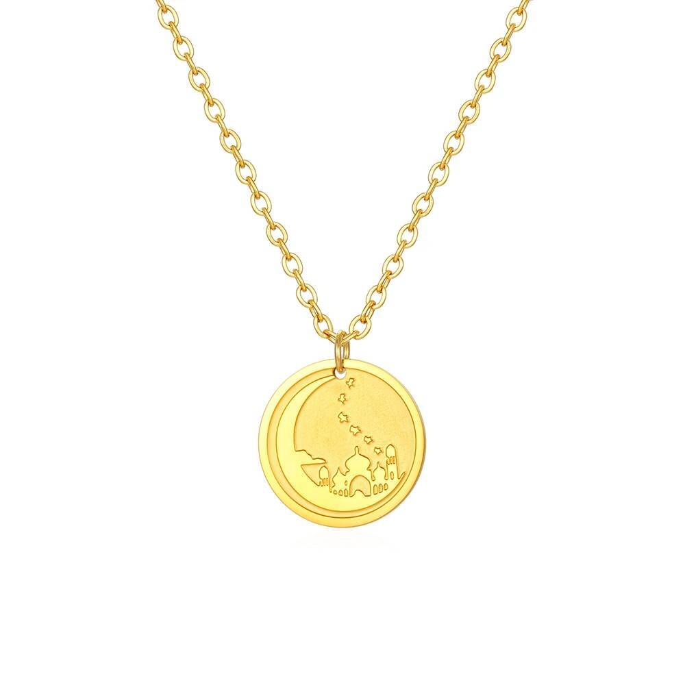 Jerusalem Palace Mond Münze Sc – Coin Necklace Delicate Bewertung und Preis