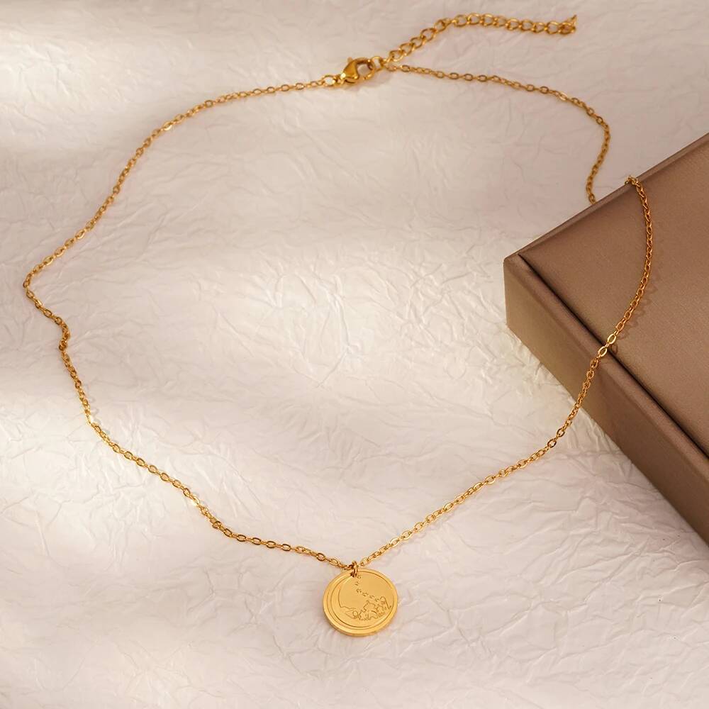 Jerusalem Palace Mond Münze Sc – Coin Necklace Delicate Bewertung und Preis