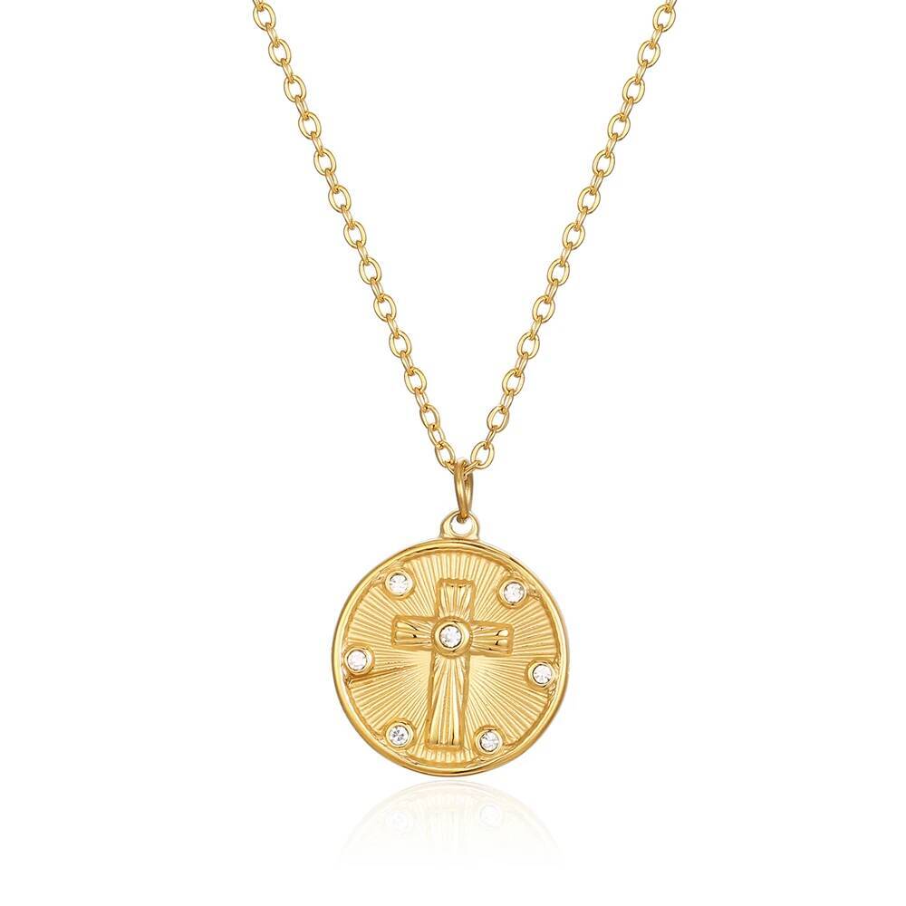 Frauen zarte runde Münze Zirko – Coin Necklace Delicate Bewertung und Preis