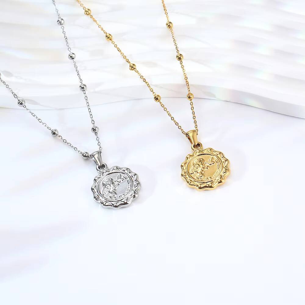 Frauen zarte die Engel Amor Mü – Coin Necklace Delicate Bewertung und Preis
