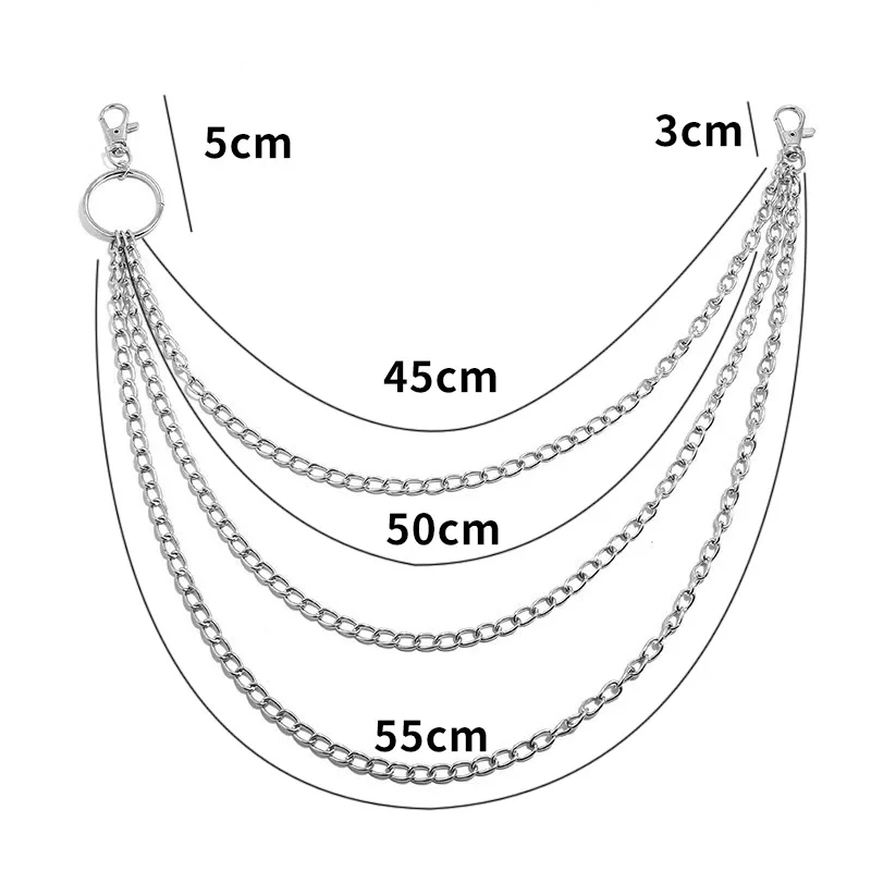 Mehrschichtige Metall-Gürtelke – Wallet Chain Bag Bewertung und Preis