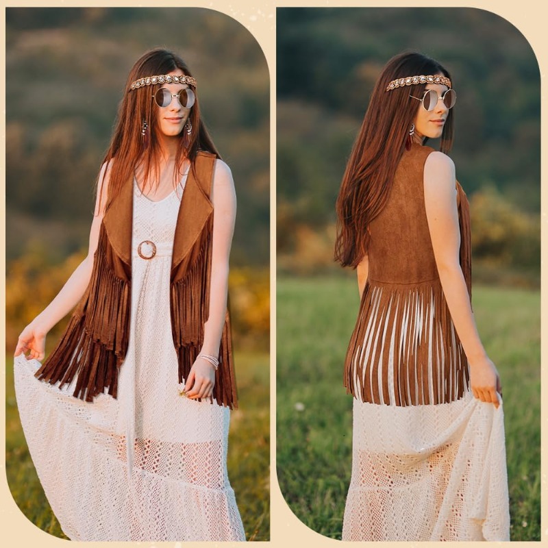 5-teiliges Hippie-Kostüm-Zubeh – Women Accessories Earrings Bewertung und Preis