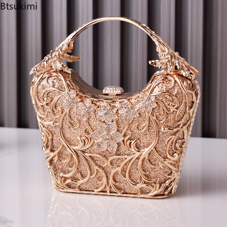 Ausgehöhlte Metall-Abendtasche – Wallet Chain Bag Bewertung und Preis