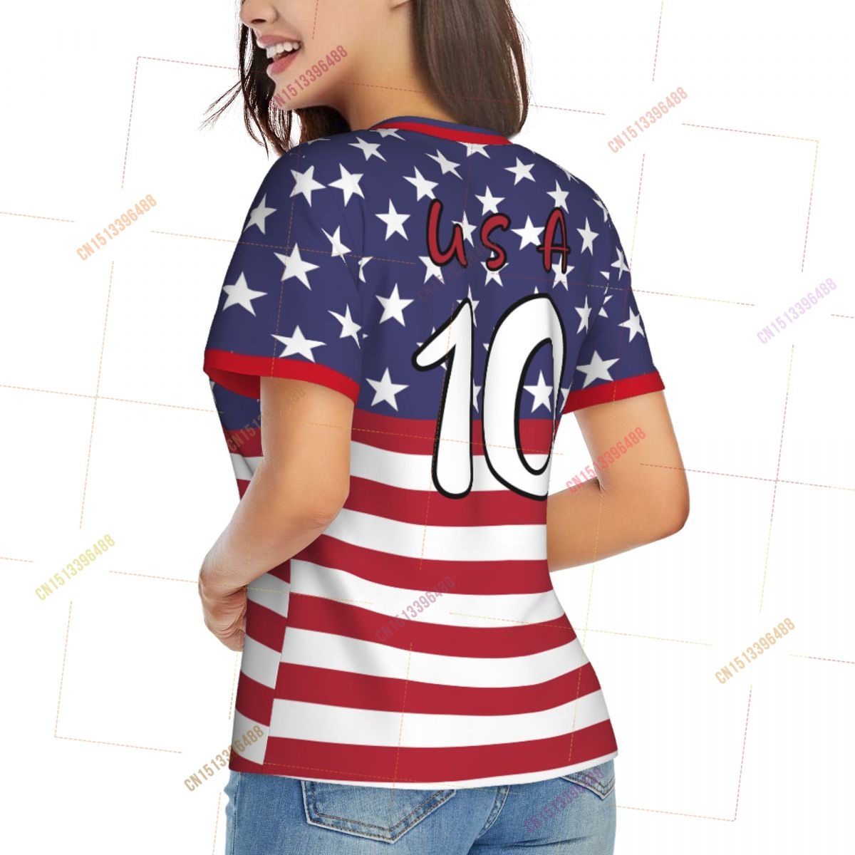 2026 USA AMERIKA Flaggen-Shirt – Women Accessories Usa Bewertung und Preis