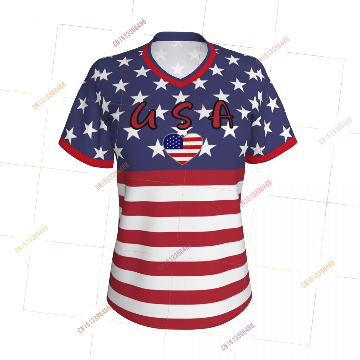 2026 USA AMERIKA Flaggen-Shirt – Women Accessories Usa Bewertung und Preis