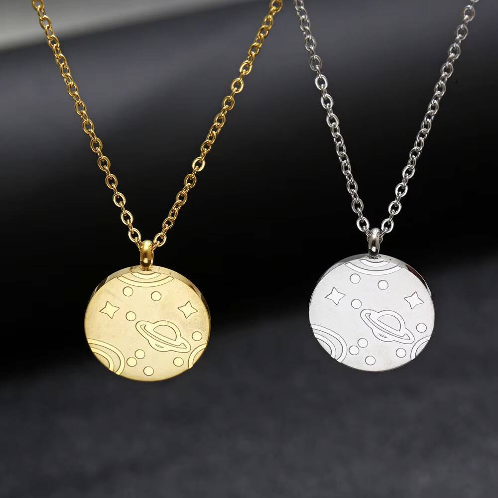 Edelstahl Münze Weltkarte Reis – Coin Necklace Delicate Bewertung und Preis