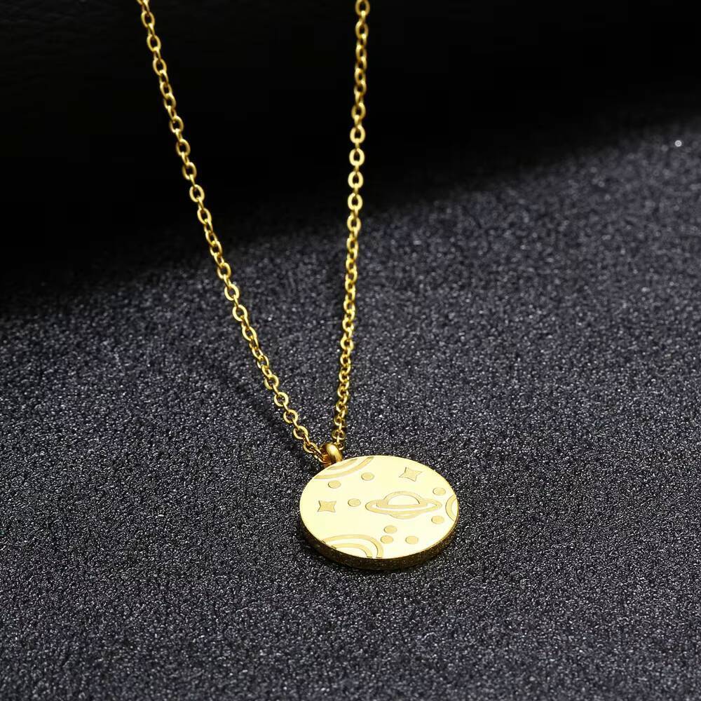 Edelstahl Münze Weltkarte Reis – Coin Necklace Delicate Bewertung und Preis