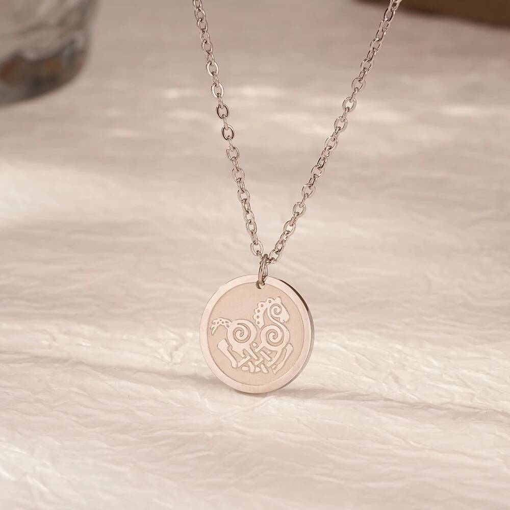 Edelstahl Mode Frauen Zarte Ru – Coin Necklace Delicate Bewertung und Preis