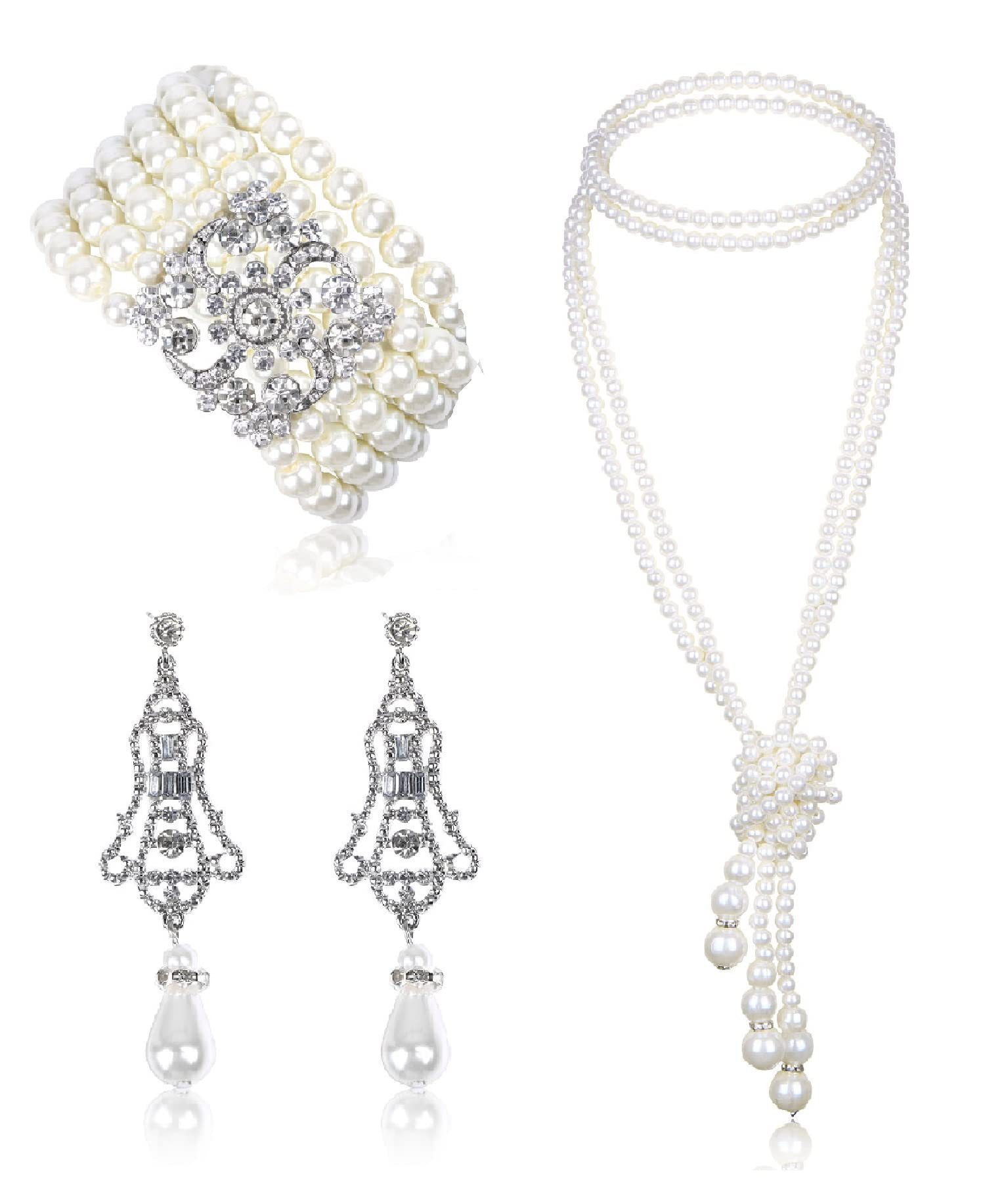 3-piece Set of Long Pearl Neck – Women'S Accessories In The 1950S Bewertung und Preis