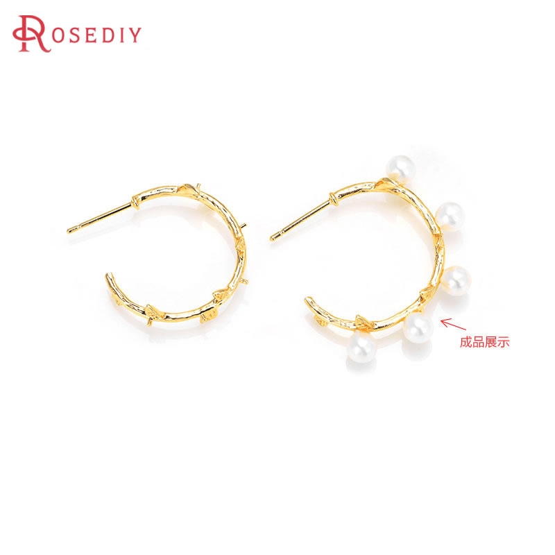 6 Stück 18 Karat Gold Messing  – Women Accessories Earrings Bewertung und Preis