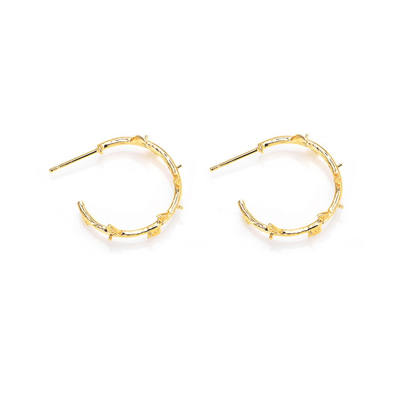 6 Stück 18 Karat Gold Messing  – Women Accessories Earrings Bewertung und Preis
