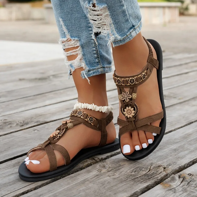 Blumen-Perlen Boho-Sandalen fü – Women'S Accessories Trends 2025 Bewertung und Preis