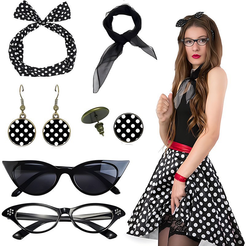 Karneval-Accessoires-Set im St – Women'S Accessories In The 1950S Bewertung und Preis