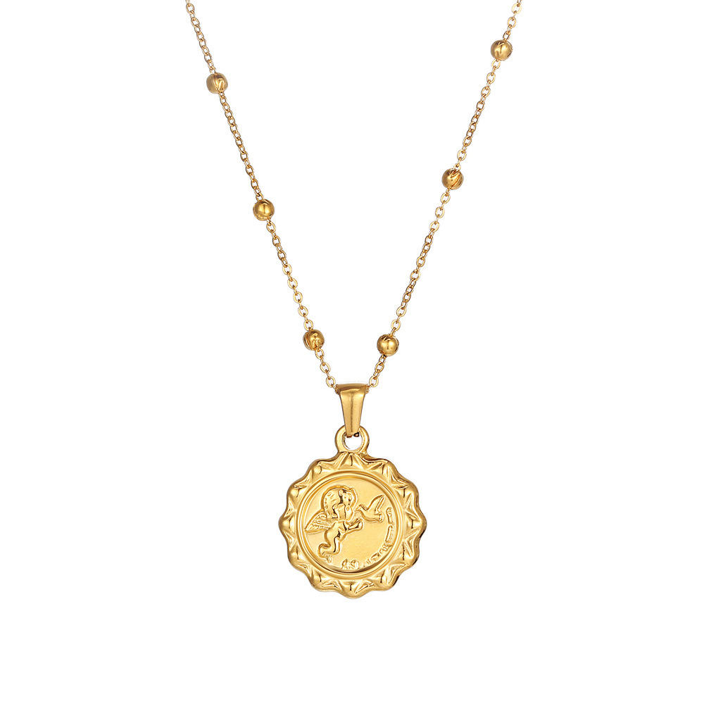Frauen zarte die Engel Amor Mü – Coin Necklace Delicate Bewertung und Preis