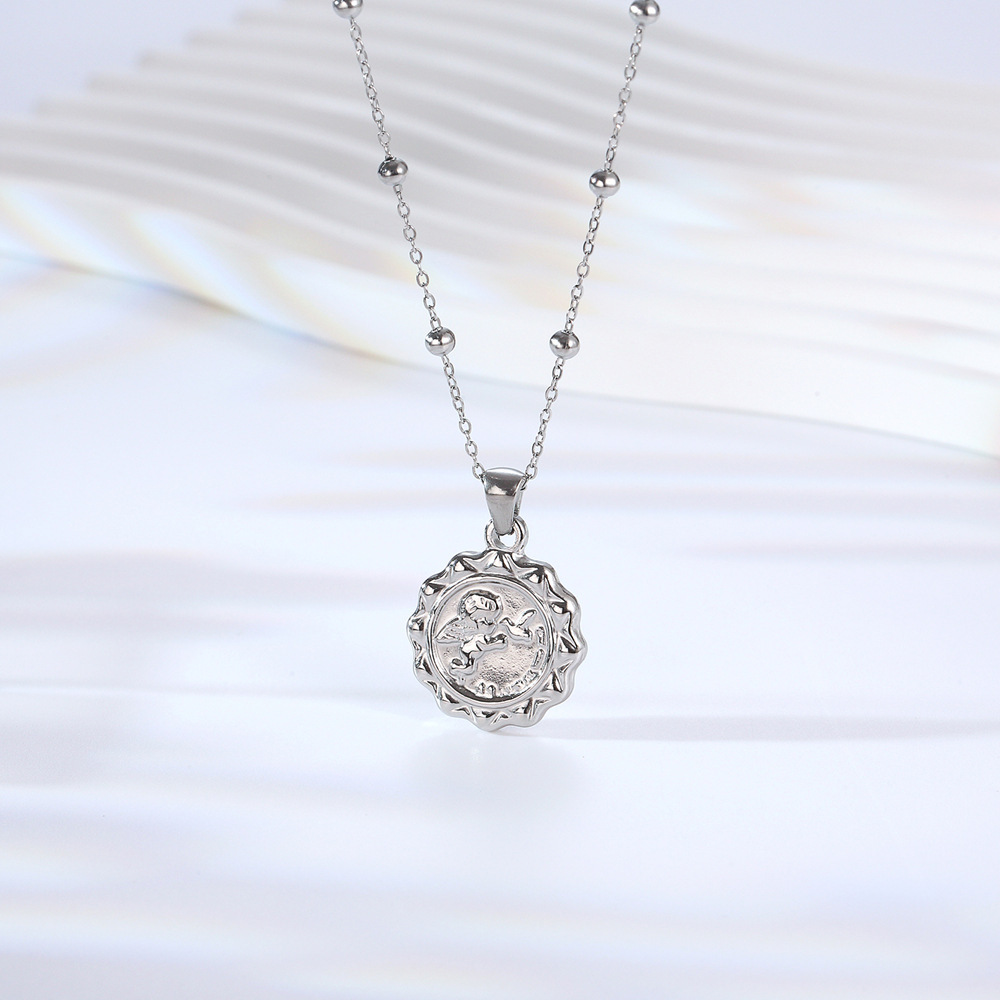 Frauen zarte die Engel Amor Mü – Coin Necklace Delicate Bewertung und Preis