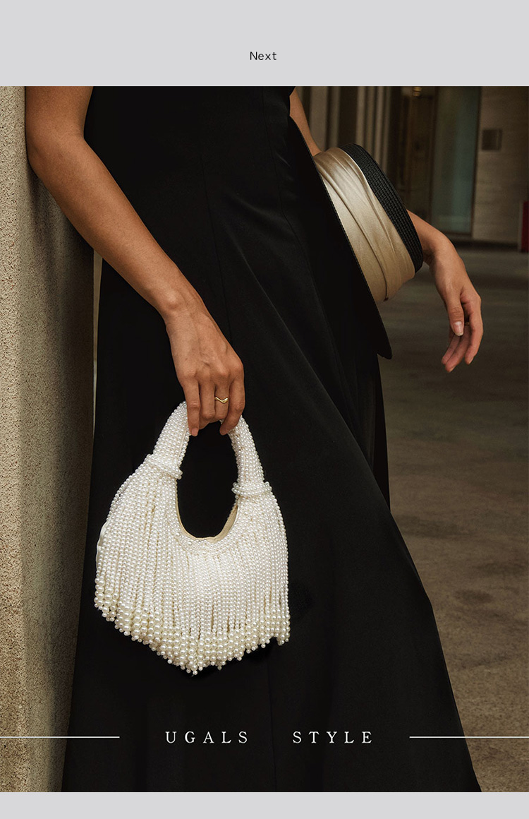 Designer-Clutch mit Perlengrif – Wallet Chain Bag Bewertung und Preis