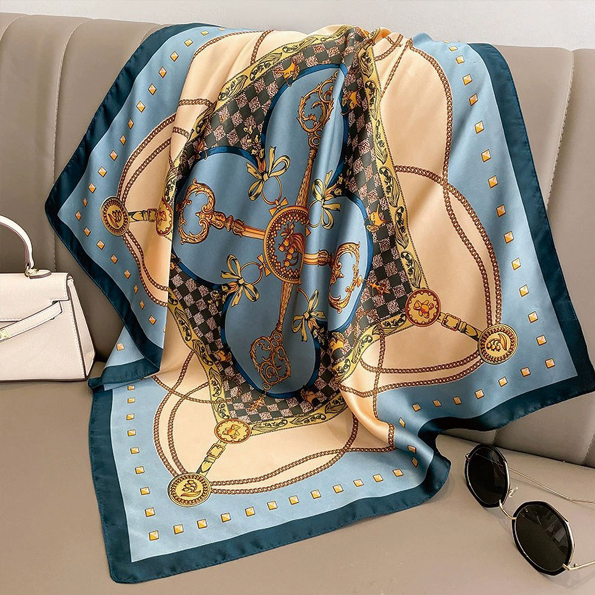 70 x 70 cm, modischer quadrati – Women'S Korean Accessories Bewertung und Preis