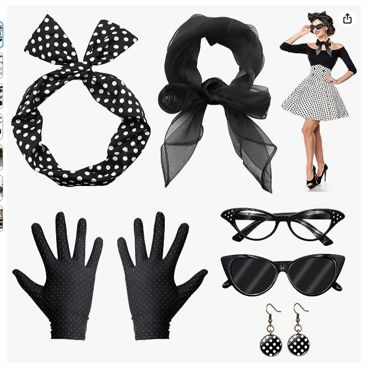 50er Jahre Disco Kostüm Zubehö – Women'S Accessories In The 1950S Bewertung und Preis